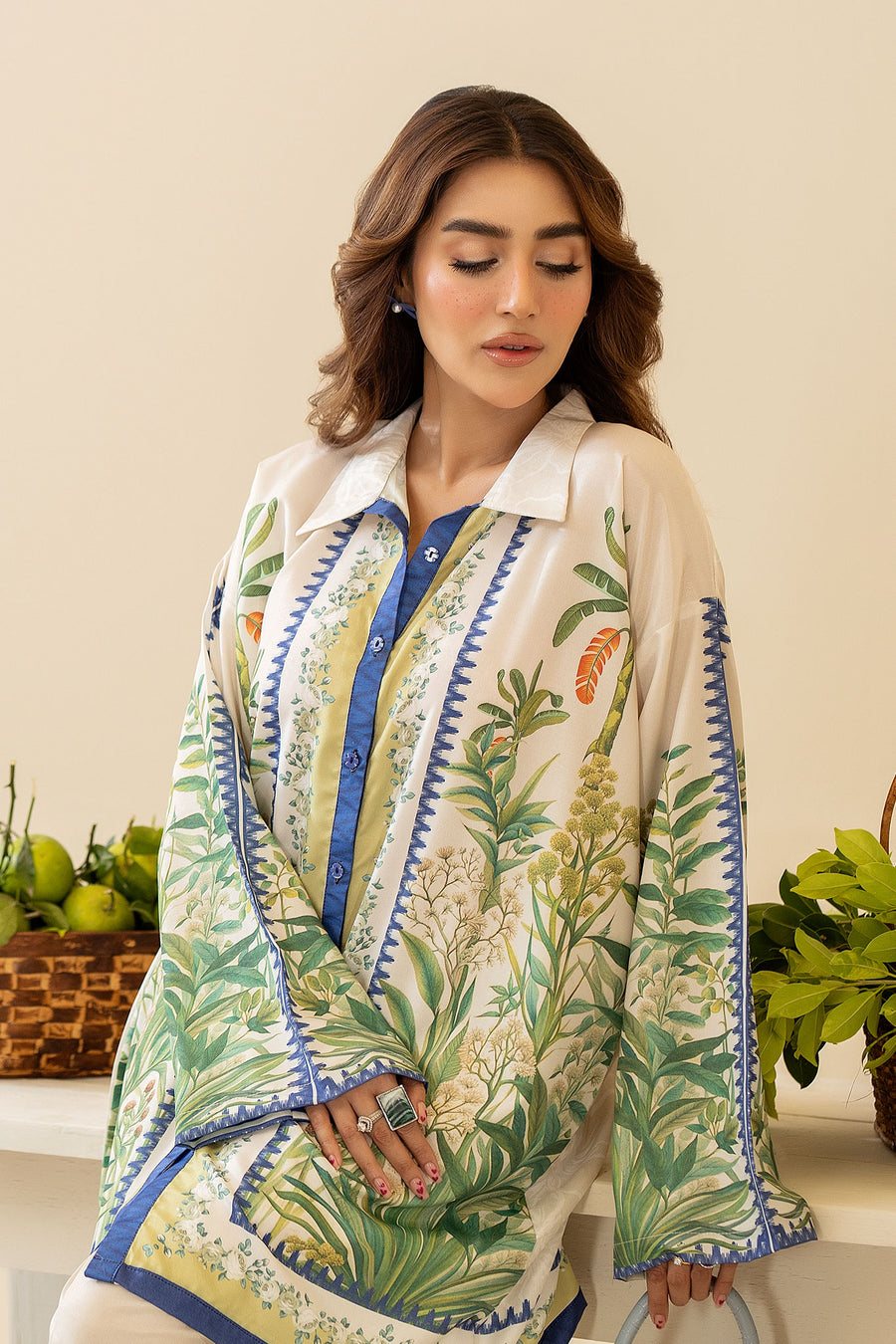 Luxurious Korean Floral Co-Ord Set
