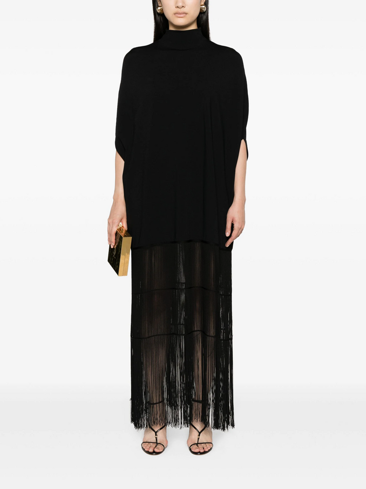 Luxe Long Fringe Kaftan
