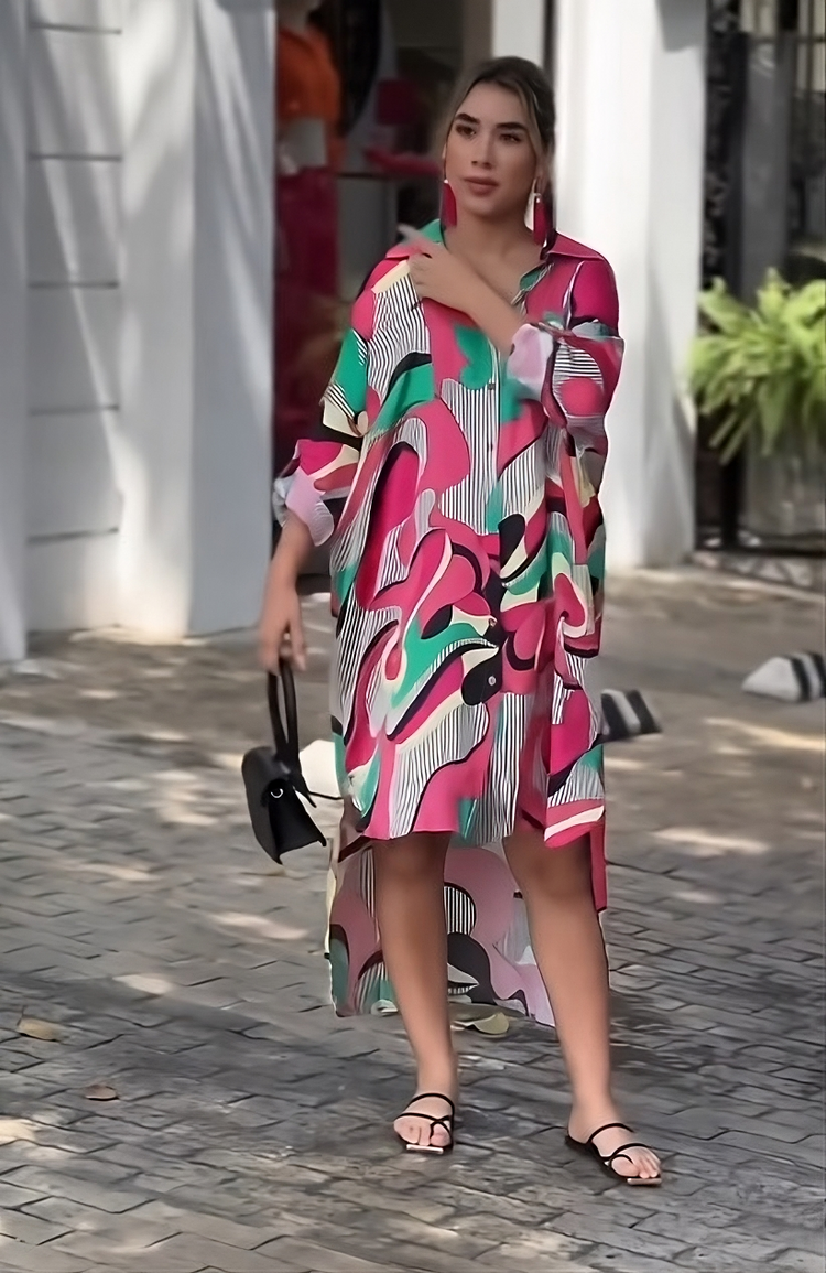 Enigmatic Elevation Shirt Dress