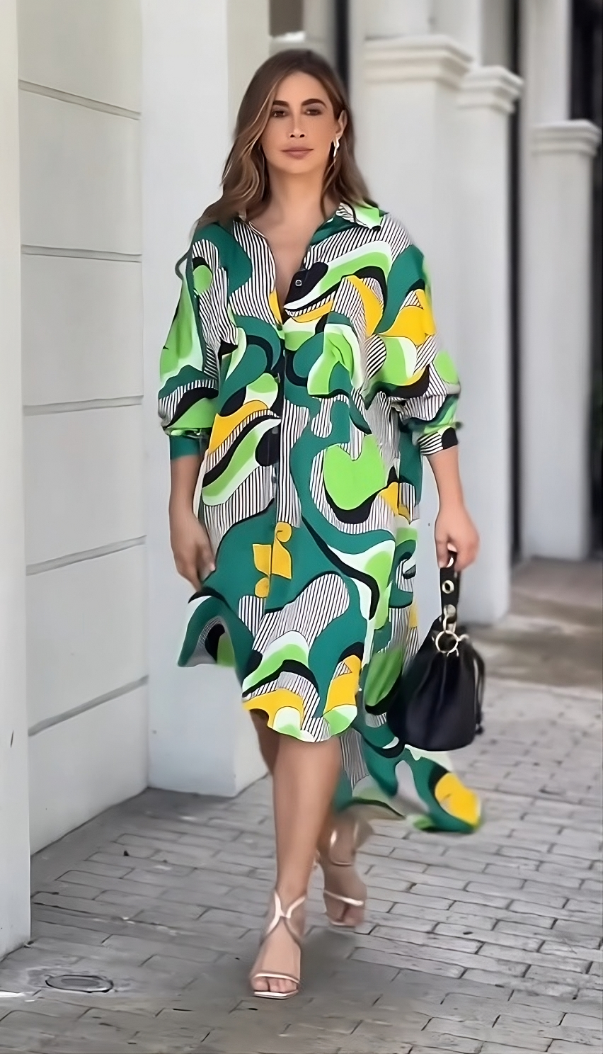 Enigmatic Elevation Shirt Dress