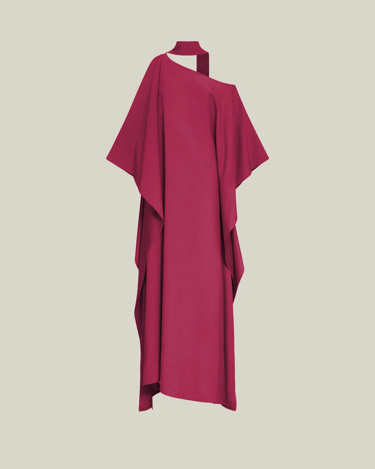 Elegant Drape Cape Dress