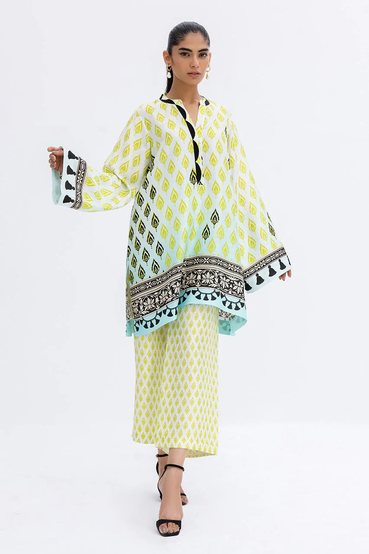 Floral Harmony Soft BSY Crepe Coord Set (Available in Pink & Lime Green)