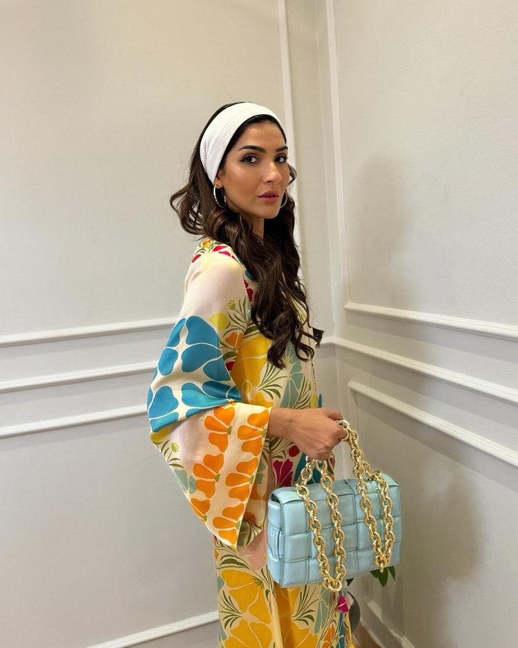 Multicolor Eira Kaftan dress