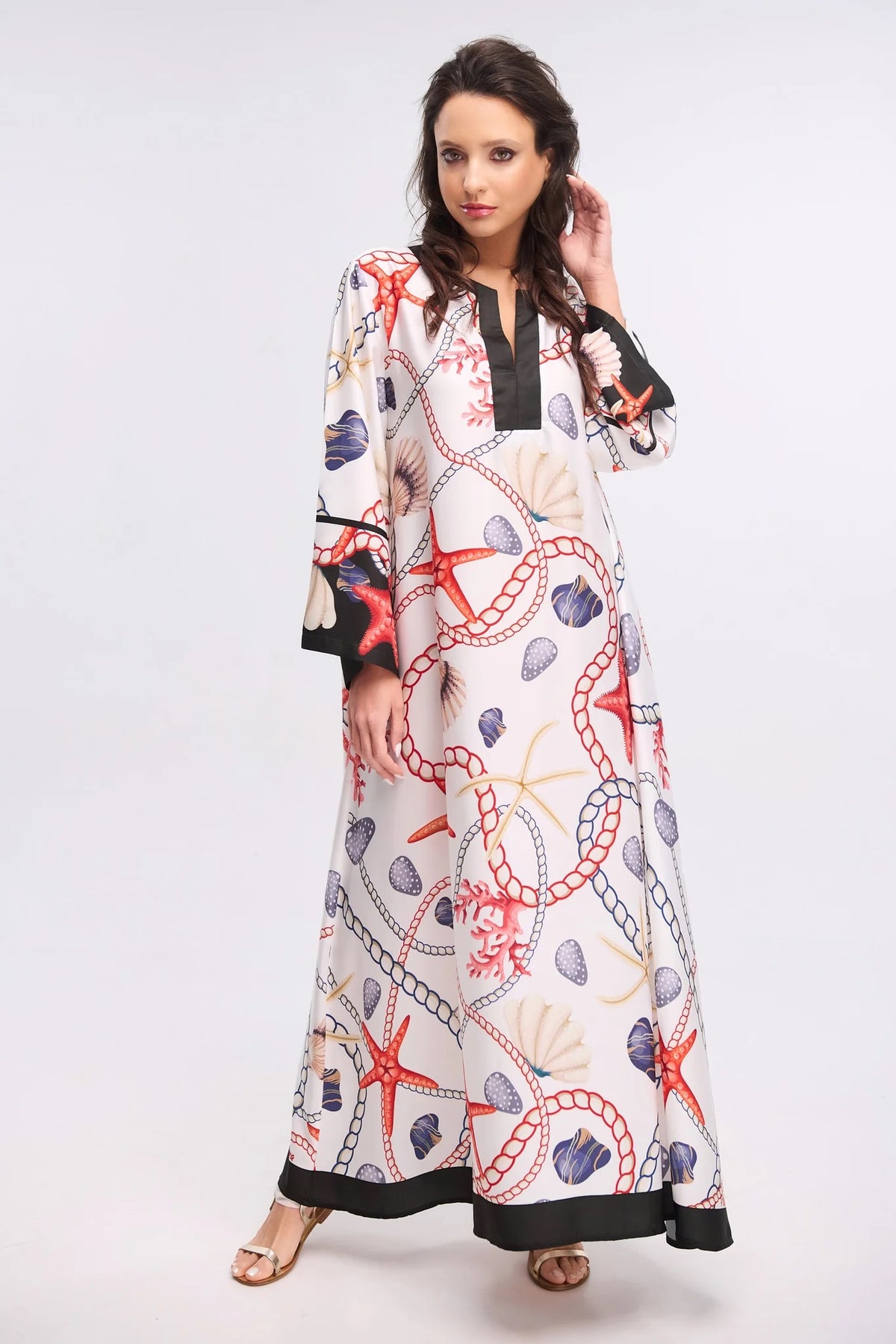 Nautical Elegance Kaftan