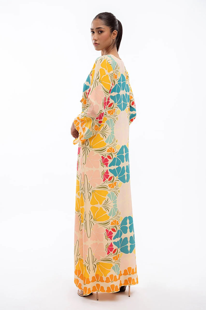 Multicolor Eira Kaftan dress