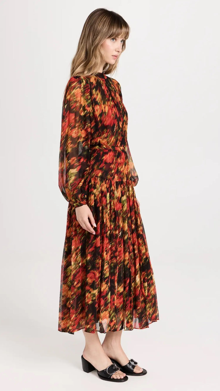 Urban Abstract Midi Dress