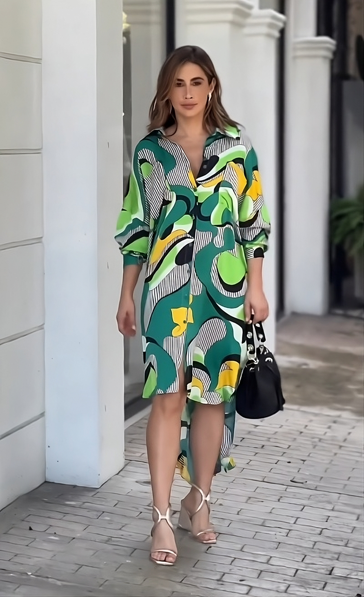 Enigmatic Elevation Shirt Dress