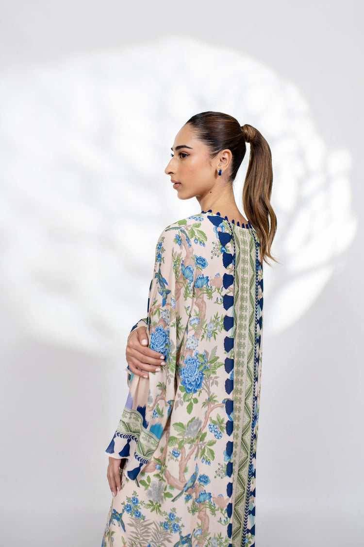 Floral Elegance Long Kaftan