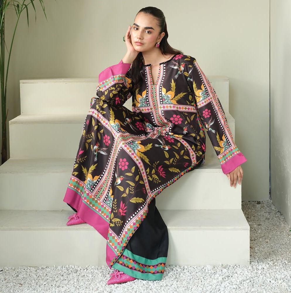 Hummingbird Elegance Soft BSY Crepe Coord Set