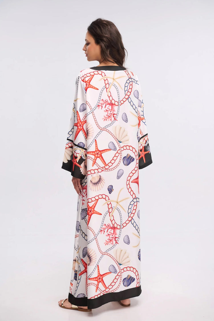 Nautical Elegance Kaftan
