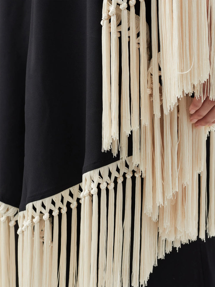 Luxe Fringe Kaftan Coord Set