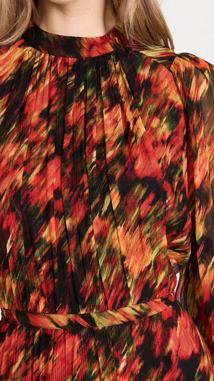 Urban Abstract Midi Dress