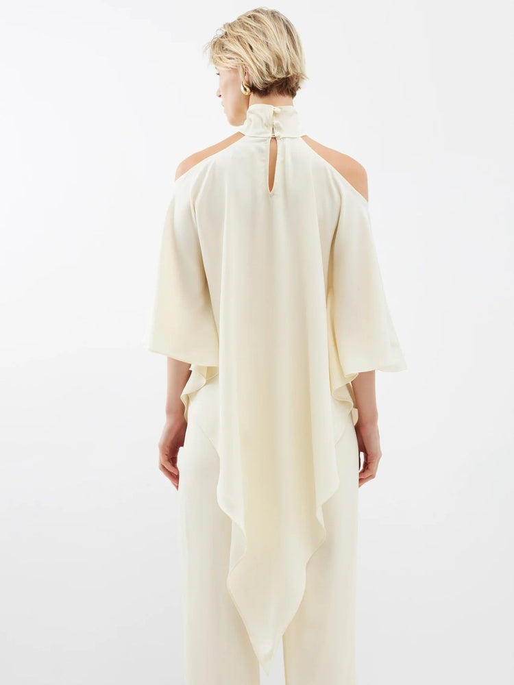Elegance Flow Halter Neck Ensemble