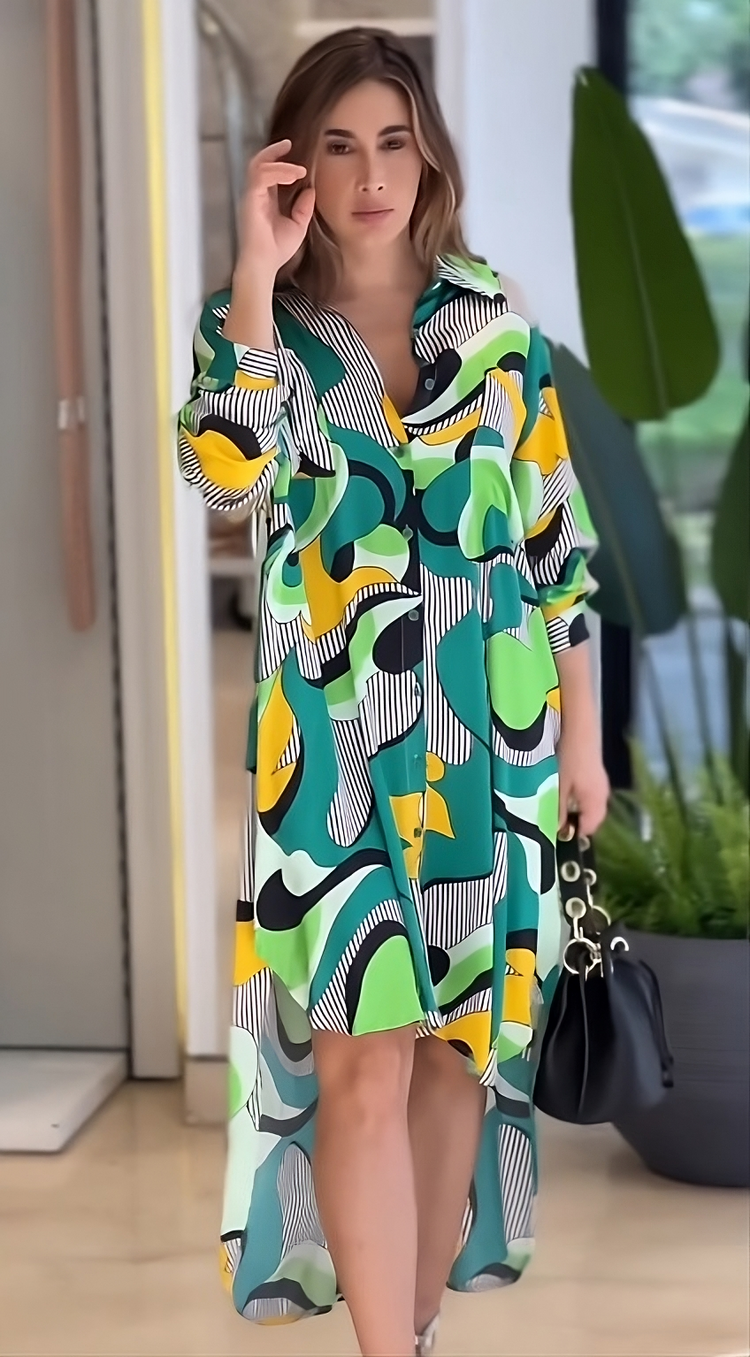 Enigmatic Elevation Shirt Dress