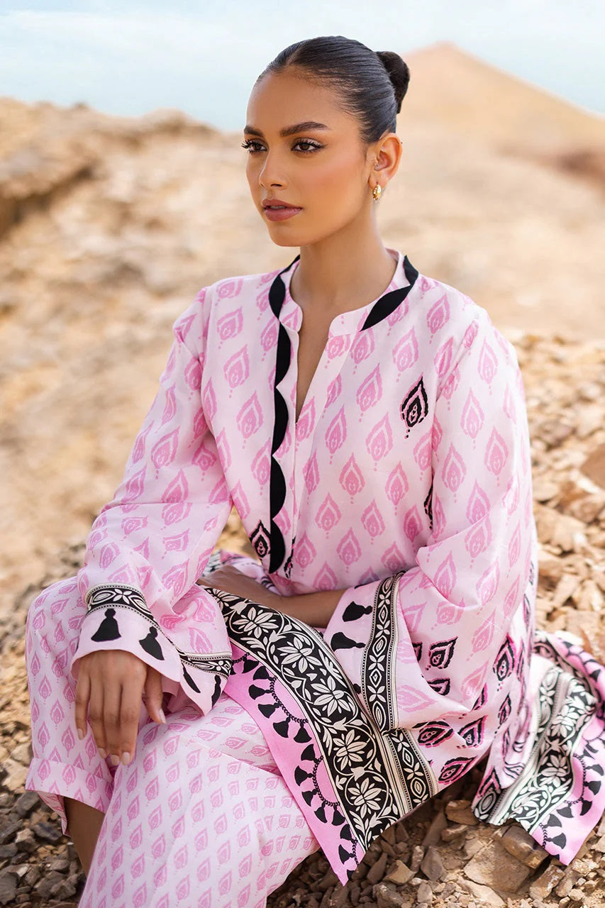 Floral Harmony Soft BSY Crepe Coord Set (Available in Pink & Lime Green)