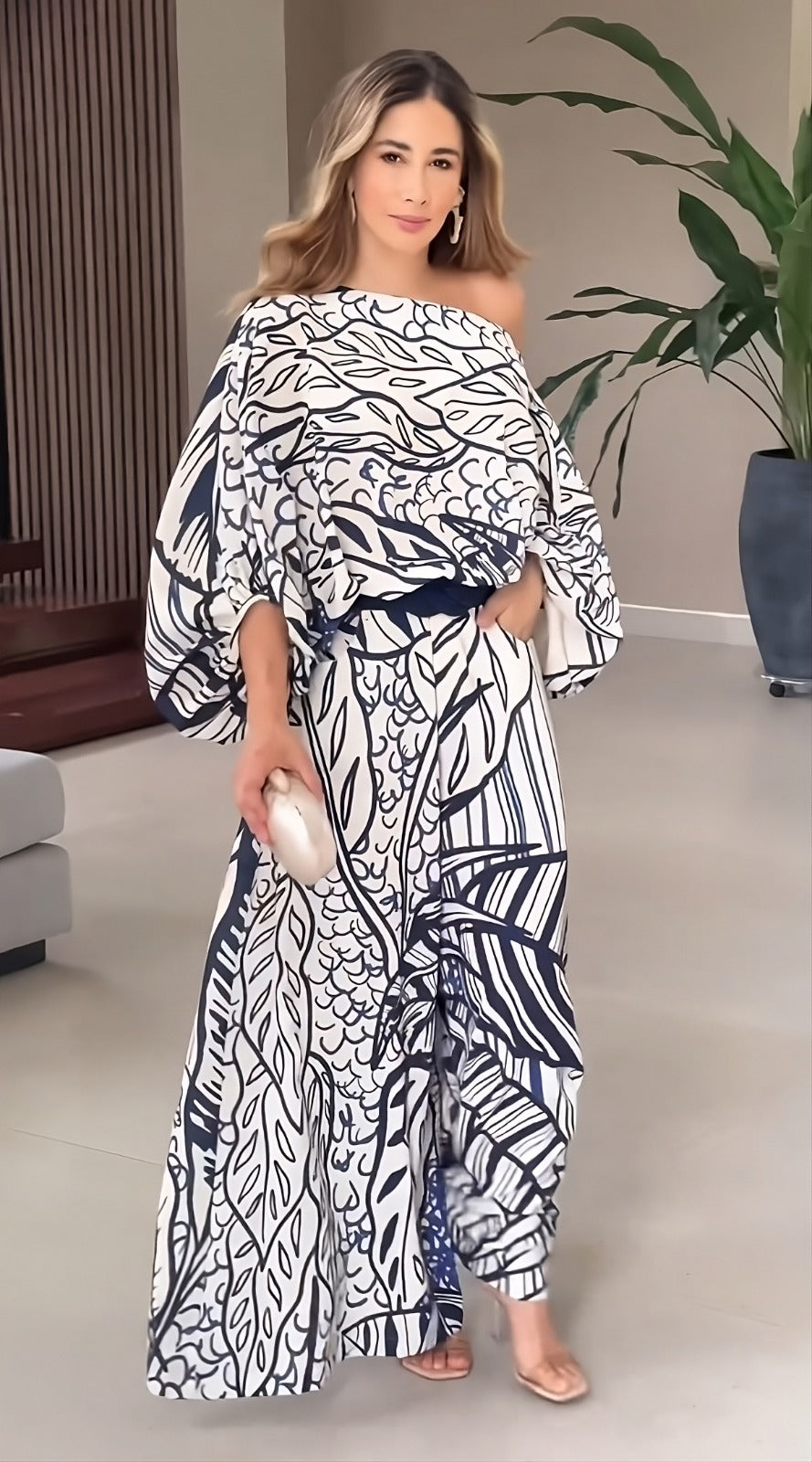The Blue Korean Leaf : Co-ord Set
