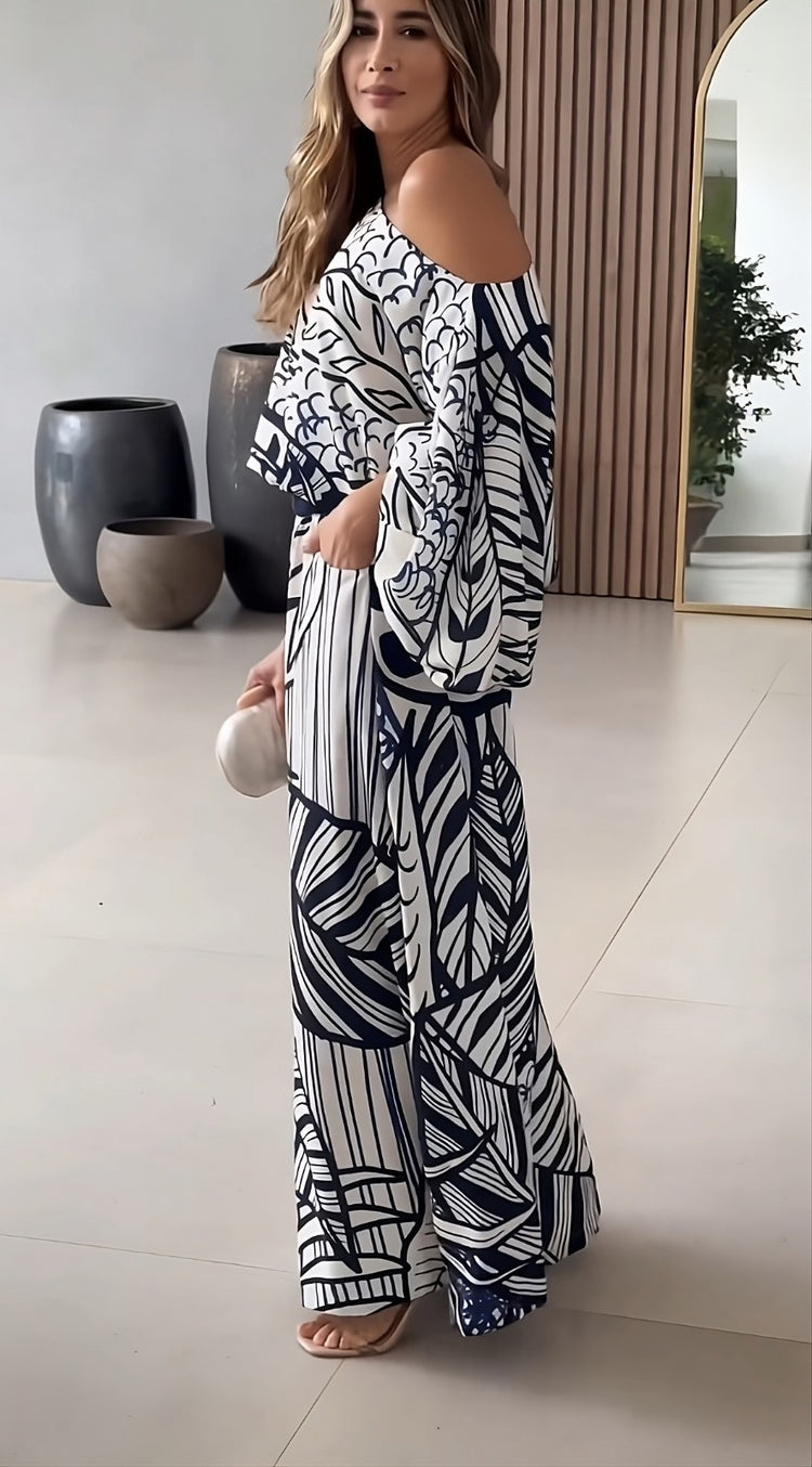 The Blue Korean Leaf : Co-ord Set