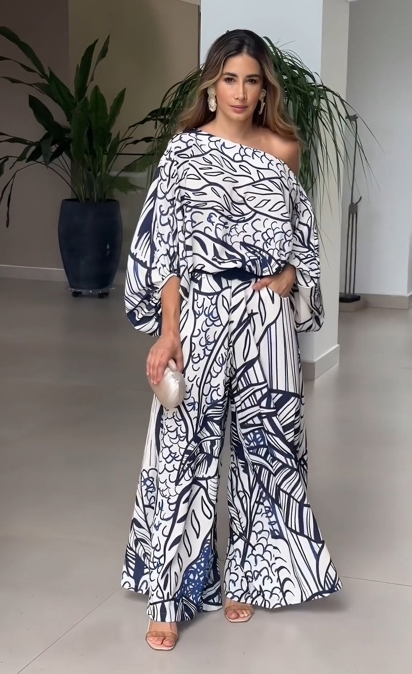 The Blue Korean Leaf : Co-ord Set