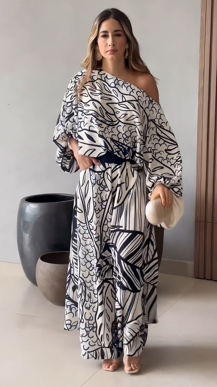 The Blue Korean Leaf : Co-ord Set