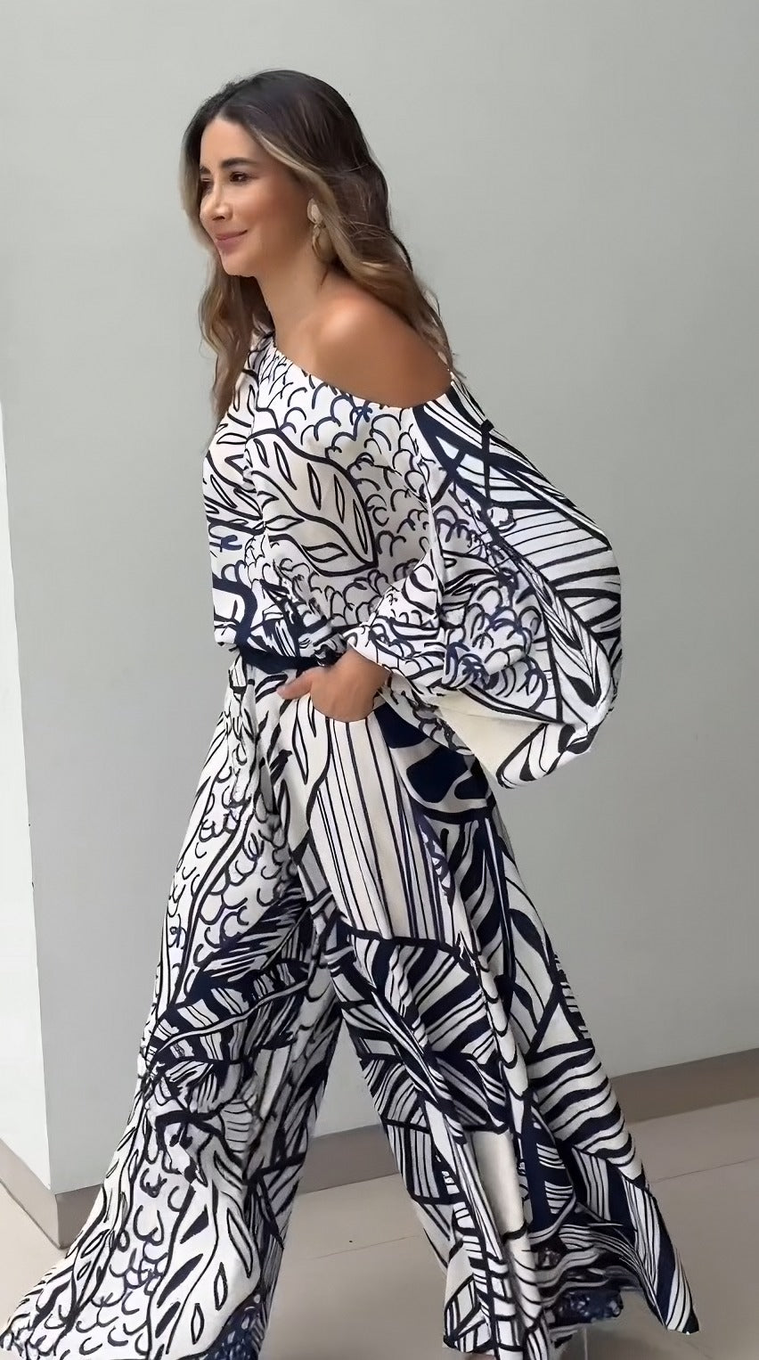 The Blue Korean Leaf : Co-ord Set