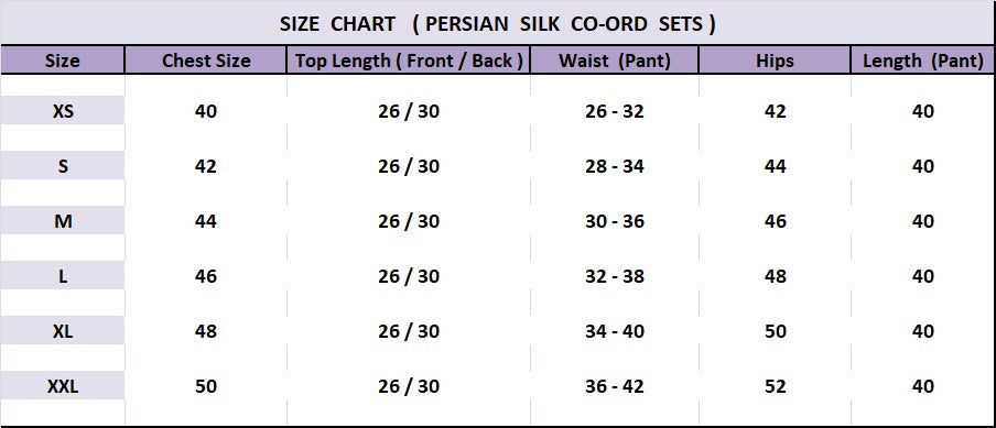 Duchesse Persian-silk : Co-Ord Set
