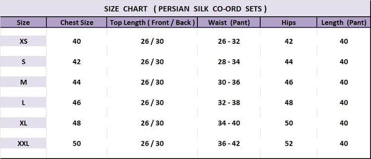 Duchesse Persian-silk : Co-Ord Set