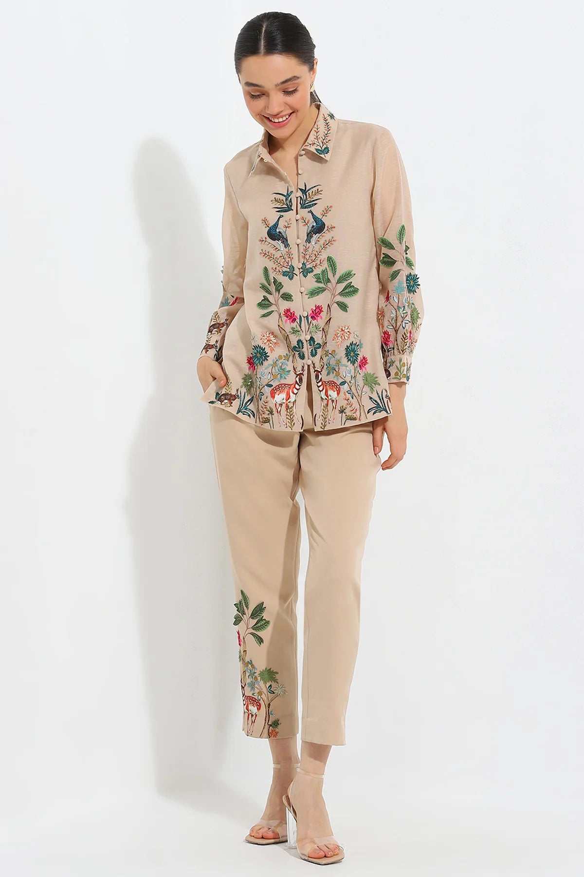 Wild Elegance Linen Coord Set