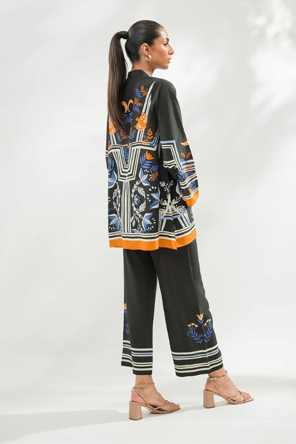 Teira Classic Black Korean BSY Co-ord Set – Effortless Elegance with Shirt Top & Pants