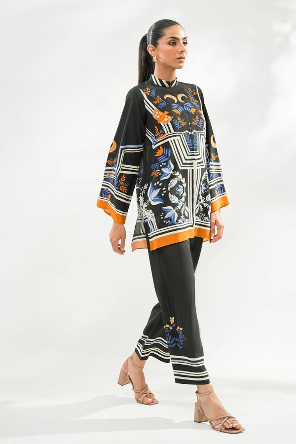 Teira Classic Black Korean BSY Co-ord Set – Effortless Elegance with Shirt Top & Pants