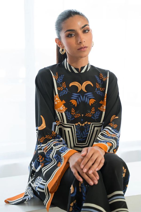 Teira Classic Black Korean BSY Co-ord Set – Effortless Elegance with Shirt Top & Pants